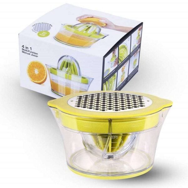 Manual Juicer Machine Lemon Squeezers Built-in Measuring Cup - Image 3