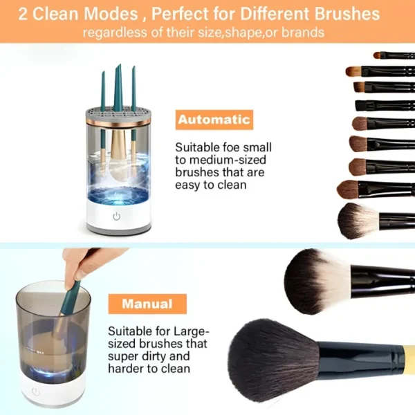 TYMO New 3 in 1 Makeup Brushes Cleaner Machine Portable USB Electric - Image 8