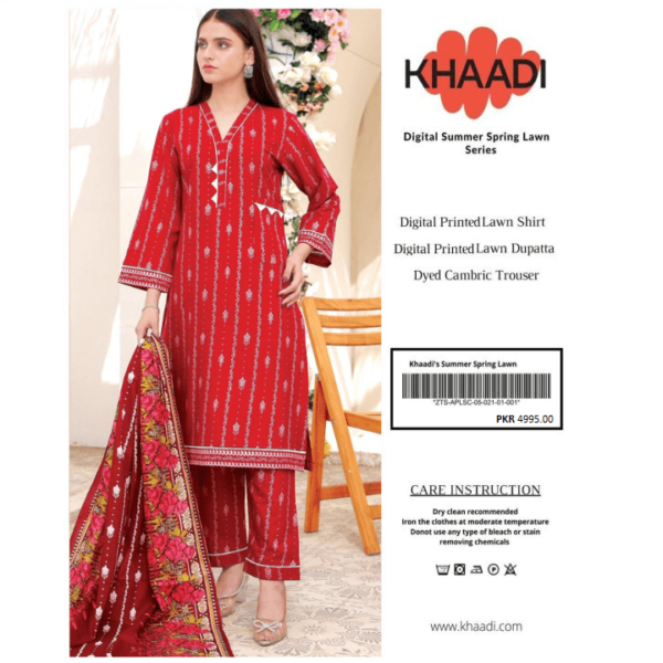 Fabrics 3 Piece Khaadi Suit